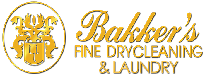 rectangular logo gold bakkers dry cleaning laundry