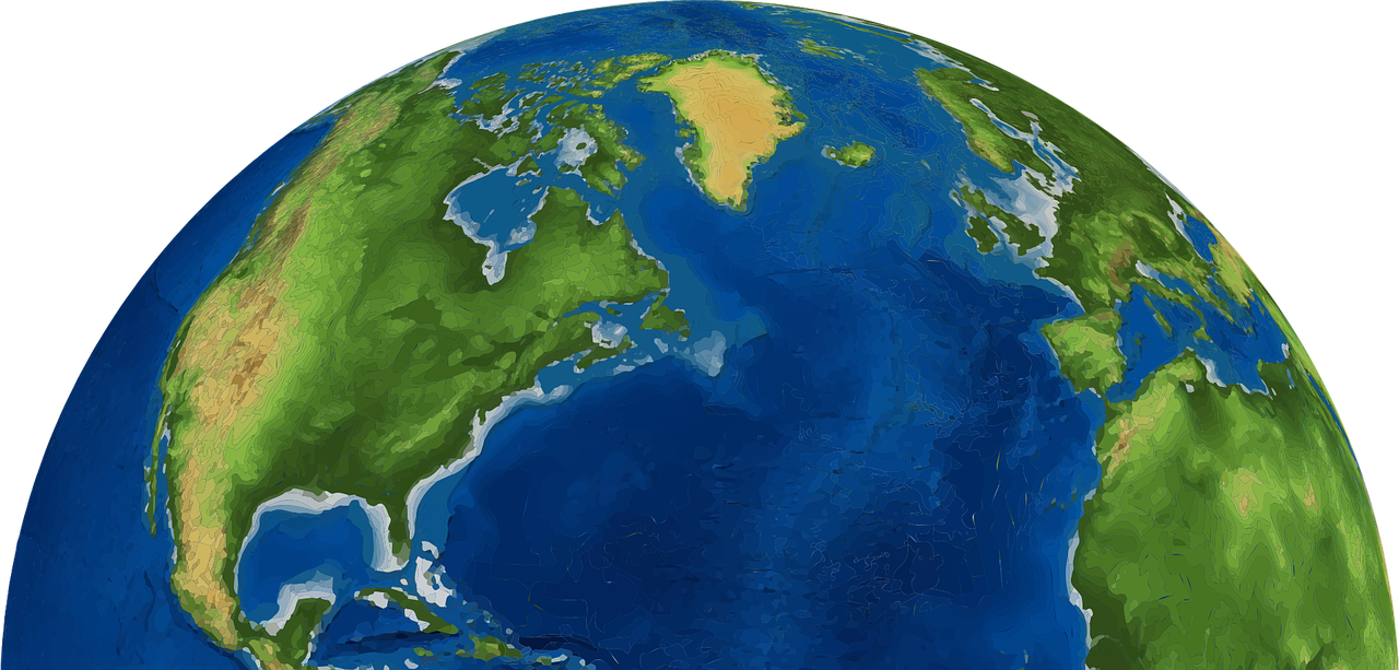 earth from space transparent background
